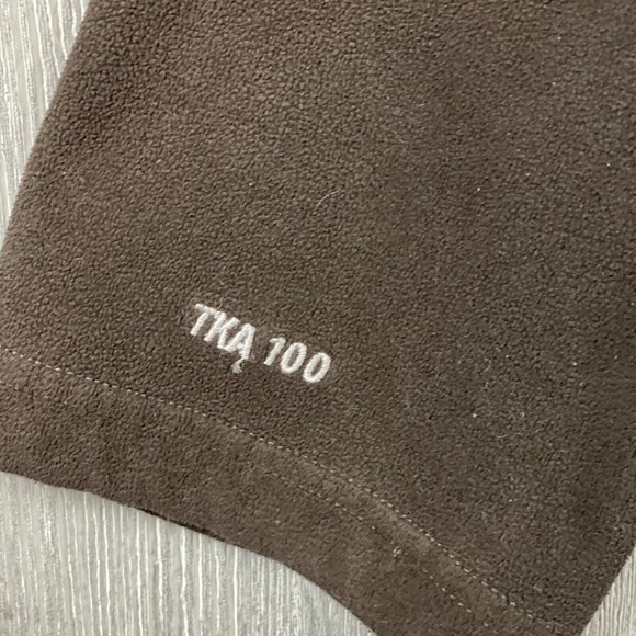 THE NORTH FACE Brown TKA100 Light Fleece Jacket Quarter Zip Front Mens Sz Large‎ - Picture 7 of 7